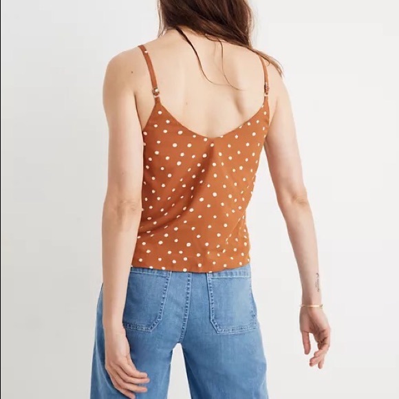 Madewell button-down cami top in inkspot dots - Picture 7 of 7